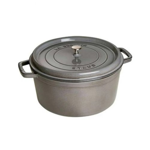 Staub Cocotte pot round 20 cm / 2,2 l grey, 1102018