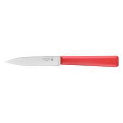 Opinel Essentiels N°313 serrated vegetable knife 10 cm, red, 002355