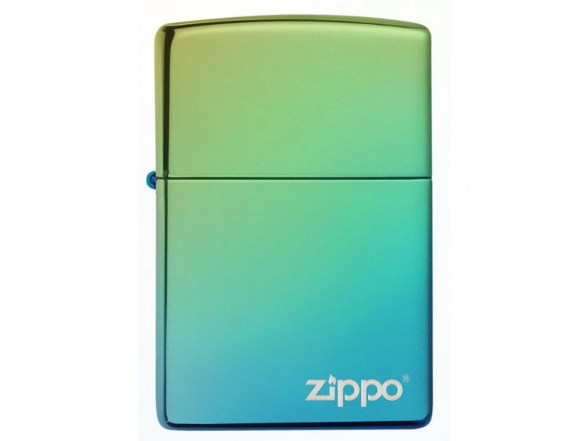 Zippo 26914 High Polish Teal Zippo Logo