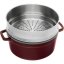 Staub Cocotte round pot with steaming insert, 26 cm/5,2 l, grenadine, 1133887