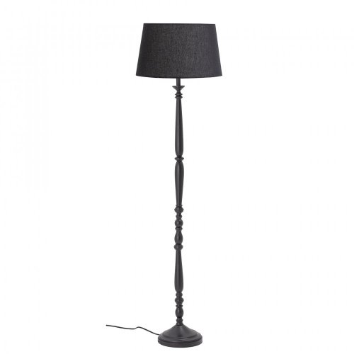 Callie Floor Lamp, Black, Rubberwood - 82047307