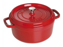 Staub Cocotte Topf rund 20 cm / 2,2 l Kirsche, 1102006