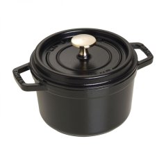 Staub Cocotte runder Topf 16 cm/1,2 l schwarz, 1101625