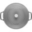 Christera casserole, sauté pan with self-sealing lid 28 cm/3,7l grey