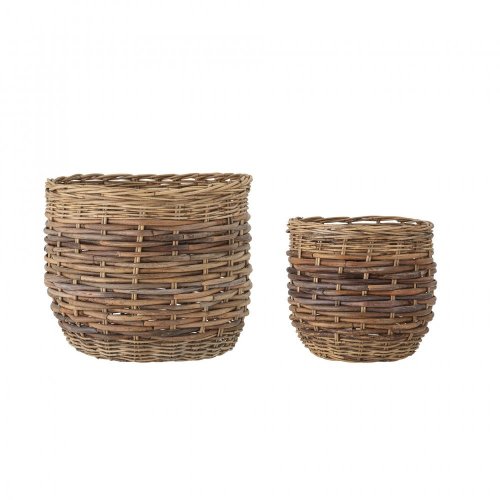 Lalou Basket, Brown, Rattan - 82048543
