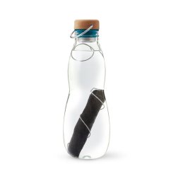 Black+Blum glass water bottle with natural filter 650 ml, ocean, EGO-EGG005