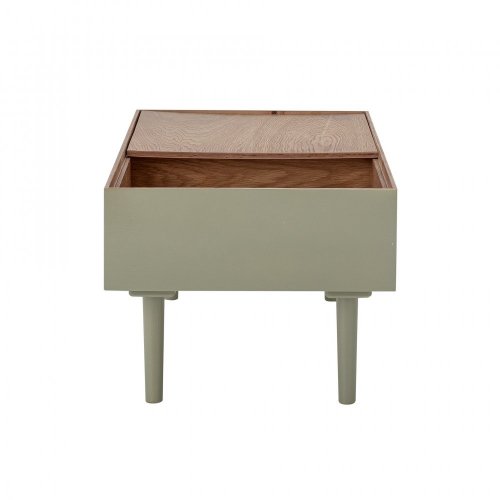Odkládací stolek s posuvnou deskou Favne, zelený, překližka - 82049980