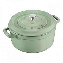Staub Cocotte pot round 28 cm/6,7 l sage green, 11028115