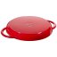 Staub grill pan with two handles 26 cm, cherry