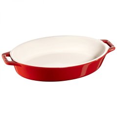 Keramická zapekacia nádoba Staub oválna 23 cm/1,1 l čerešňa, 40511-156