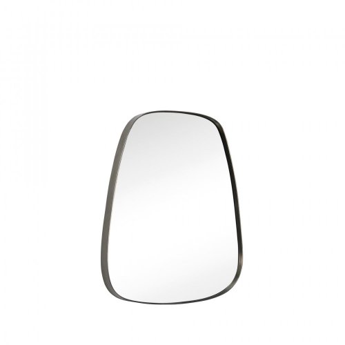 Nástěnné zrcadlo s kovovým rámem, hranaté, lichoběžník - 340503