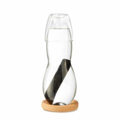 Black+Blum Glaswasserkaraffe mit Glas, Untersetzer und Filter 0,8 l, EC003