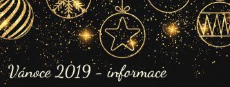 Vánoce 2019 - informace k objednávkám