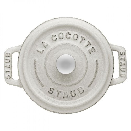Staub Cocotte Mini-Topf rund 10 cm/0,25 l, weißer Trüffel, 11010107