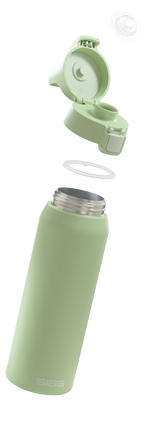 Sigg Shield Therm One nerezová fľaša na pitie 750 ml, ekologická zelená, 6021.00