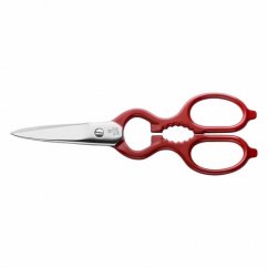 Zwilling universal stainless steel kitchen scissors, red