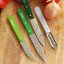 Opinel Les Essentiels N°114 vegetable knife 7 cm, green, 001925
