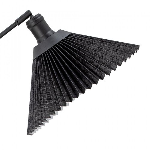 Polus Floor Lamp, Black, Linen - 82053876