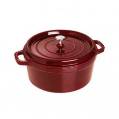 Cast iron pot Cocotte round 24 cm/3,8l grenadine