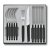 Victorinox Swiss Modern Besteck-Set 12-teilig, schwarz, 6.9093.12W.12