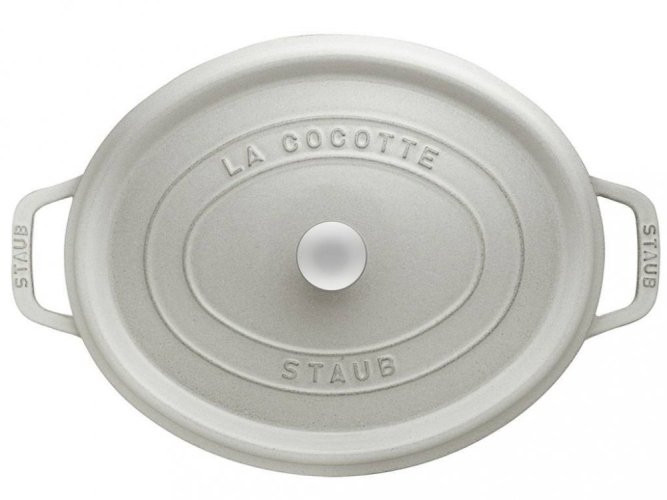 Staub Cocotte Topf oval 33 cm weißer Trüffel, 11033107