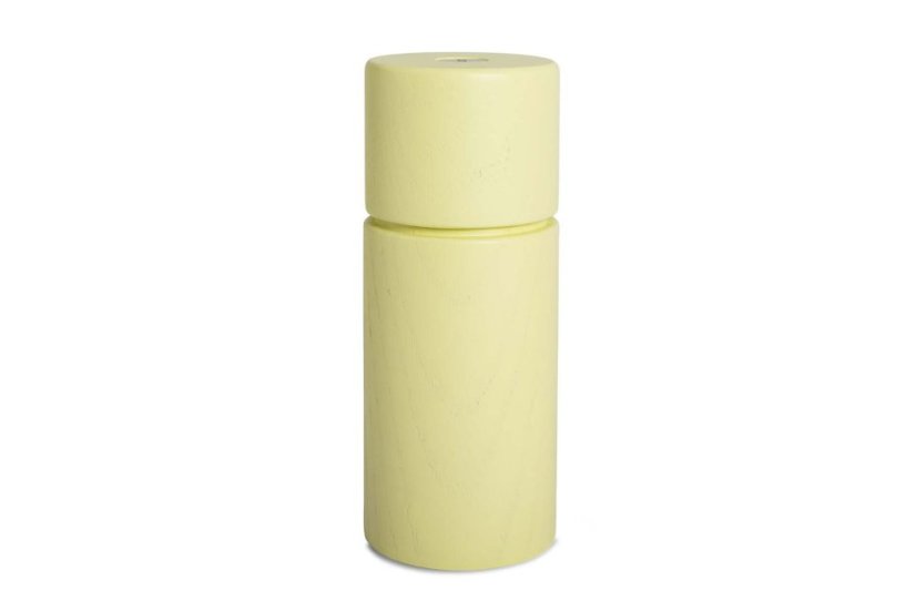 CrushGrind Bergen wooden spice grinder 12 cm, bright yellow, 070375-0017