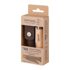 Opinel Inox N°08 Messer Geschenkpaket mit Scheide, 001089