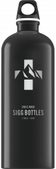 Sigg Swiss Culture Trinkflasche 1 l, Berg schwarz, 8744.50