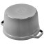 Staub Cocotte tall round pot 24 cm/4,8 l grey, 12502418