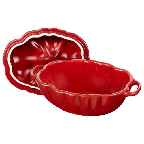 Staub Cocotte ceramic baking dish in tomato shape 16 cm/0,5 l, red, 40511-855