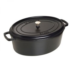 Staub Cocotte oválny hrniec 41 cm/12 l čierny, 40509-509