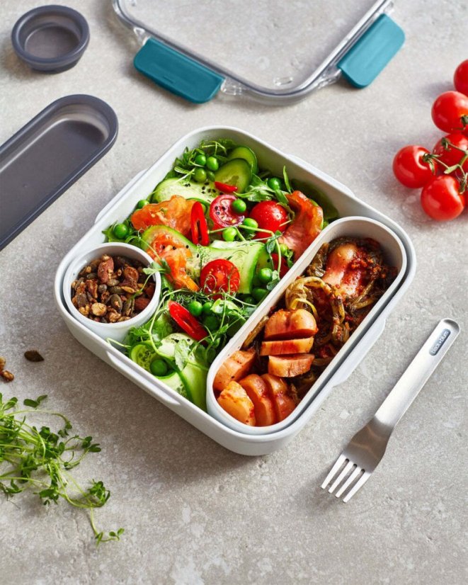 Black+Blum Original snack box with fork 1 l, ocean, BAO-BA005