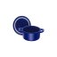 Staub Cocotte Mini Topf rund 0,2 l Keramik blau, 40510-786