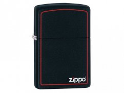 Zippo 26117 Black Matte With Zippo & Border