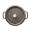 Staub Cocotte hrniec okrúhly 20 cm / 2,2 l sivý, 1102018