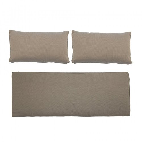 Povlaky na polštáře a sedák Mundo, hnědý, polyester - 82055545