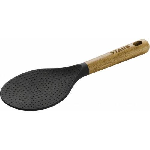 Staub silicone rice spoon, with wooden handle, 22 cm