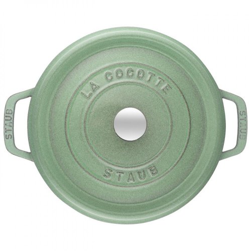 Staub Cocotte Topf rund 28 cm/6,7 l salbeigrün, 11028115