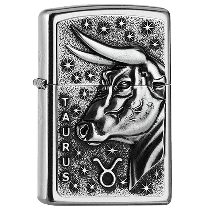 Zippo 25549 Taurus Zodiac Emblem