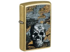 Zippo 23075 Floral Skull Design