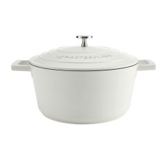 Hrniec MasterClass s nepriľnavým povrchom a pokrievkou 22 cm/4 l, krémový, MCMCRD24CRE