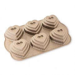Nordic Ware layered heart - plate with 6 moulds, 90937