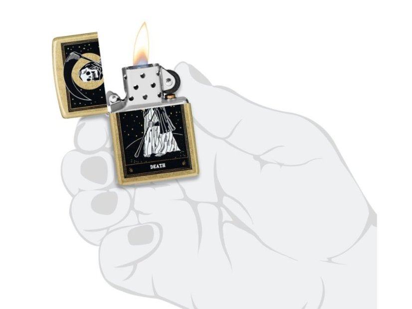 Zippo 23081 Death Card Design
