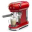 SMEG 50's Retro Style Hebel-Espresso- und Cappuccinomaschine, rot, ECF01RDEU
