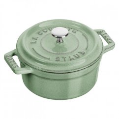 Staub Cocotte Mini hrniec okrúhly 10 cm/0,25 l šalviovo zelený, 11010115
