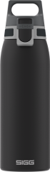 Sigg Shield One Edelstahl-Trinkflasche 1 l, schwarz, 8992,80