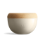Emile Henry tiefe Obst- und Gemüseschale 4,7 l, elfenbeinfarben, 028764