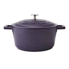 Hrniec MasterClass s nepriľnavým povrchom a pokrievkou 22 cm/4 l, fialový, MCMCRD24PUR
