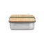 Black+Blum snack box with bamboo lid 0,9 l, olive, BAM-SB010