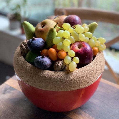Emile Henry deep fruit and vegetable storage bowl 4,7 l, garnet, 348764